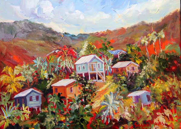 Country Morning Acrylic 16" x 20"