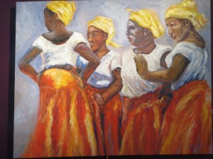 Susan Mains"The Critics" 30" x 40" Oil on Canvas