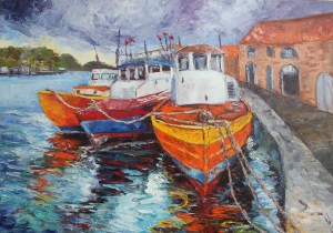 Susan Mains Old and strong 24 x 36 oil